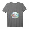 Damen Splash Hund T-Shirt mit Maltipoo Motiv - Buntes Witziges Hundemotiv für Maltipoo Liebhaber & Hundebesitzerinnen