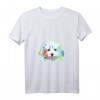 Damen Splash Hund T-Shirt mit Maltipoo Motiv - Buntes Witziges Hundemotiv für Maltipoo Liebhaber & Hundebesitzerinnen