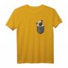 Mops Pug Pocket Hund Brusttasche T-Shirt – Lustiges Hundemotiv für Hundeliebhaber, Züchter & Fans, Perfektes Geschenk für Muttertag, Vatertag, Weihnachten & Geburtstag