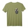 Mops Pug Pocket Hund Brusttasche T-Shirt – Lustiges Hundemotiv für Hundeliebhaber, Züchter & Fans, Perfektes Geschenk für Muttertag, Vatertag, Weihnachten & Geburtstag