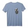 Mops Pug Pocket Hund Brusttasche T-Shirt – Lustiges Hundemotiv für Hundeliebhaber, Züchter & Fans, Perfektes Geschenk für Muttertag, Vatertag, Weihnachten & Geburtstag