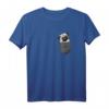 Mops Pug Pocket Hund Brusttasche T-Shirt – Lustiges Hundemotiv für Hundeliebhaber, Züchter & Fans, Perfektes Geschenk für Muttertag, Vatertag, Weihnachten & Geburtstag