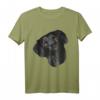 Hunde-T-Shirt mit schwarzem Labrador Retriever Kopf – Perfektes Geschenk für Hundeliebhaber, Geburtstags- und Weihnachtsgeschenkideen