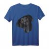 Hunde-T-Shirt mit schwarzem Labrador Retriever Kopf – Perfektes Geschenk für Hundeliebhaber, Geburtstags- und Weihnachtsgeschenkideen