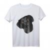 Hunde-T-Shirt mit schwarzem Labrador Retriever Kopf – Perfektes Geschenk für Hundeliebhaber, Geburtstags- und Weihnachtsgeschenkideen