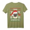 Mops Frohe Waunachten T-Shirt Weihnachten Hund Xmas - Lustiges Hundemotiv-Shirt für Mops-Liebhaber und Hundeliebhaber als Weihnachtsgeschenk
