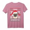 Mops Frohe Waunachten T-Shirt Weihnachten Hund Xmas - Lustiges Hundemotiv-Shirt für Mops-Liebhaber und Hundeliebhaber als Weihnachtsgeschenk