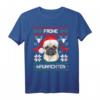 Mops Frohe Waunachten T-Shirt Weihnachten Hund Xmas - Lustiges Hundemotiv-Shirt für Mops-Liebhaber und Hundeliebhaber als Weihnachtsgeschenk