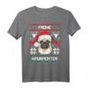 Mops Frohe Waunachten T-Shirt Weihnachten Hund Xmas - Lustiges Hundemotiv-Shirt für Mops-Liebhaber und Hundeliebhaber als Weihnachtsgeschenk