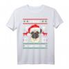 Mops Frohe Waunachten T-Shirt Weihnachten Hund Xmas - Lustiges Hundemotiv-Shirt für Mops-Liebhaber und Hundeliebhaber als Weihnachtsgeschenk