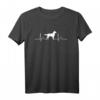 Kleiner Münsterländer Herzschlag T-Shirt – Das perfekte Geschenk für Hundeliebhaber, Züchter und Münsterländer Fans
