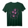 Pinke Herzen mit Pfotenabdrücken eines Hundes oder Katze T-Shirt – Perfektes Geschenk für Tierliebhaber zu Geburtstag, Weihnachten oder Nikolaus