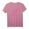 Pinke Herzen mit Pfotenabdrücken eines Hundes oder Katze T-Shirt – Perfektes Geschenk für Tierliebhaber zu Geburtstag, Weihnachten oder Nikolaus