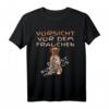 Vorsicht vor dem Frauchen Deutscher Boxer Hunde Hundehalter T-Shirt – Lustiges Hundespruch Shirt für Boxer-Fans und Hundehalter