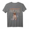 Vorsicht vor dem Frauchen Deutscher Boxer Hunde Hundehalter T-Shirt – Lustiges Hundespruch Shirt für Boxer-Fans und Hundehalter