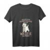 Damen West Highland White Terrier Glitzer Westie Hund Frauchen T-Shirt mit V-Ausschnitt – Perfekt als Geschenk für Hundeliebhaberinnen, Mama & Frauchen