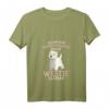 Damen West Highland White Terrier Glitzer Westie Hund Frauchen T-Shirt mit V-Ausschnitt – Perfekt als Geschenk für Hundeliebhaberinnen, Mama & Frauchen