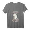 Damen West Highland White Terrier Glitzer Westie Hund Frauchen T-Shirt mit V-Ausschnitt – Perfekt als Geschenk für Hundeliebhaberinnen, Mama & Frauchen