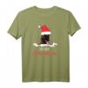 Belgian Malinois mit Weihnachtsmütze Hund Welpe Geschenk T-Shirt - Perfektes Weihnachts- und Nikolausgeschenk für Hundeliebhaber und Züchter