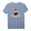Belgian Malinois mit Weihnachtsmütze Hund Welpe Geschenk T-Shirt - Perfektes Weihnachts- und Nikolausgeschenk für Hundeliebhaber und Züchter