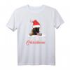 Belgian Malinois mit Weihnachtsmütze Hund Welpe Geschenk T-Shirt - Perfektes Weihnachts- und Nikolausgeschenk für Hundeliebhaber und Züchter