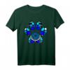 Pfotenabdruck Hund - Hunde-Pfote T-Shirt mit Mandala-Muster, ideales Geschenk für Hundehalter und Hundefreunde zu Weihnachten, Geburtstag, Ostern, Muttertag, Vatertag und Jubiläum