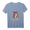 Damen Beagle Mom Hund Beagle Geschenk T-Shirt mit V-Ausschnitt - Lustige Geschenkidee für Hunde-Mamas und Beagle-Liebhaberinnen