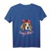 Damen Beagle Mom Hund Beagle Geschenk T-Shirt mit V-Ausschnitt - Lustige Geschenkidee für Hunde-Mamas und Beagle-Liebhaberinnen