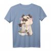 Mops Hund Ramen Kawaii Anime Stäbchen T-Shirt – Perfektes Geschenk für Weihnachten & Geburtstag für Anime- und Hundeliebhaber