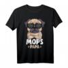 Mops Papa Hunde T-Shirt – Cooles Hundemotiv für Hundeliebhaber, Väter, Kinder & Freunde zum Geburtstag, Weihnachten & Vatertag