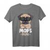 Mops Papa Hunde T-Shirt – Cooles Hundemotiv für Hundeliebhaber, Väter, Kinder & Freunde zum Geburtstag, Weihnachten & Vatertag