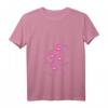 Damen Pinke Herzen mit süßen Pfoten eines Hundes oder Katze T-Shirt mit V-Ausschnitt – Perfektes Geschenk für Tierliebhaber zu Geburtstag, Weihnachten & Nikolaus