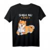 Herren Shiba Inu Dad Hunde Papa T-Shirt - Lustiges Hundemotiv, Geschenkidee für Hundeliebhaber, Papa & Freunde zum Geburtstag, Weihnachten & Vatertag