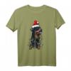 Rottweiler Weihnachten Geschenk - Lustiges Hunde Kostüm mit Weihnachtsmütze und Lichterkette für Hundeliebhaber & Rottweiler Fans