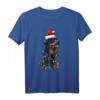 Rottweiler Weihnachten Geschenk - Lustiges Hunde Kostüm mit Weihnachtsmütze und Lichterkette für Hundeliebhaber & Rottweiler Fans