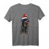 Rottweiler Weihnachten Geschenk - Lustiges Hunde Kostüm mit Weihnachtsmütze und Lichterkette für Hundeliebhaber & Rottweiler Fans
