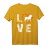 Love American Bully T-Shirt | Bulldog Pitty Pitties Hund Geschenk T-Shirt - Klassisch geschnitten, doppelt genähter Saum