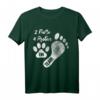2 Füße 4 Pfoten Ein Team Hundeliebhaber T-Shirt – Lustiges Geschenk für Hundehalter & Gassigänger