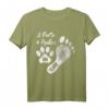 2 Füße 4 Pfoten Ein Team Hundeliebhaber T-Shirt – Lustiges Geschenk für Hundehalter & Gassigänger