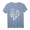 2 Füße 4 Pfoten Ein Team Hundeliebhaber T-Shirt – Lustiges Geschenk für Hundehalter & Gassigänger