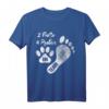 2 Füße 4 Pfoten Ein Team Hundeliebhaber T-Shirt – Lustiges Geschenk für Hundehalter & Gassigänger