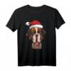 Bernhardiner - Weihnachten Rettungshund mit Fass Hunde T-Shirt – Liebevoll gezeichnetes Weihnachtsmotiv für Hunde- und Bernhardinerfans