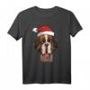 Bernhardiner - Weihnachten Rettungshund mit Fass Hunde T-Shirt – Liebevoll gezeichnetes Weihnachtsmotiv für Hunde- und Bernhardinerfans