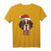 Bernhardiner - Weihnachten Rettungshund mit Fass Hunde T-Shirt – Liebevoll gezeichnetes Weihnachtsmotiv für Hunde- und Bernhardinerfans