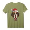 Bernhardiner - Weihnachten Rettungshund mit Fass Hunde T-Shirt – Liebevoll gezeichnetes Weihnachtsmotiv für Hunde- und Bernhardinerfans