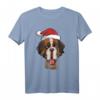 Bernhardiner - Weihnachten Rettungshund mit Fass Hunde T-Shirt – Liebevoll gezeichnetes Weihnachtsmotiv für Hunde- und Bernhardinerfans