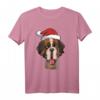 Bernhardiner - Weihnachten Rettungshund mit Fass Hunde T-Shirt – Liebevoll gezeichnetes Weihnachtsmotiv für Hunde- und Bernhardinerfans