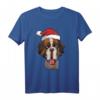 Bernhardiner - Weihnachten Rettungshund mit Fass Hunde T-Shirt – Liebevoll gezeichnetes Weihnachtsmotiv für Hunde- und Bernhardinerfans