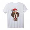 Bernhardiner - Weihnachten Rettungshund mit Fass Hunde T-Shirt – Liebevoll gezeichnetes Weihnachtsmotiv für Hunde- und Bernhardinerfans