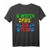 Lustiges 4 Pfoten 2 Füße Team Hundebesitzer T-Shirt - Witziges Geschenk für Gassi-Geher & Hundeliebhaber